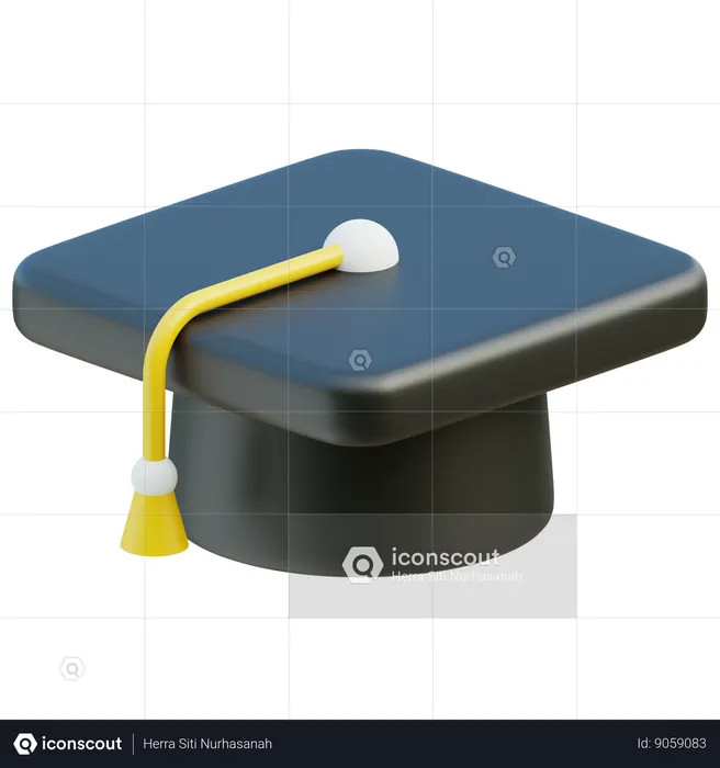 Graduation Hat  3D Icon