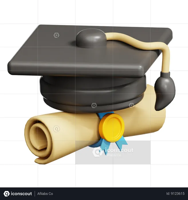 Graduation Hat  3D Icon