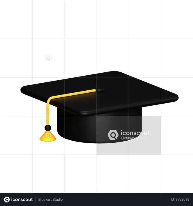 Graduation Hat  3D Icon