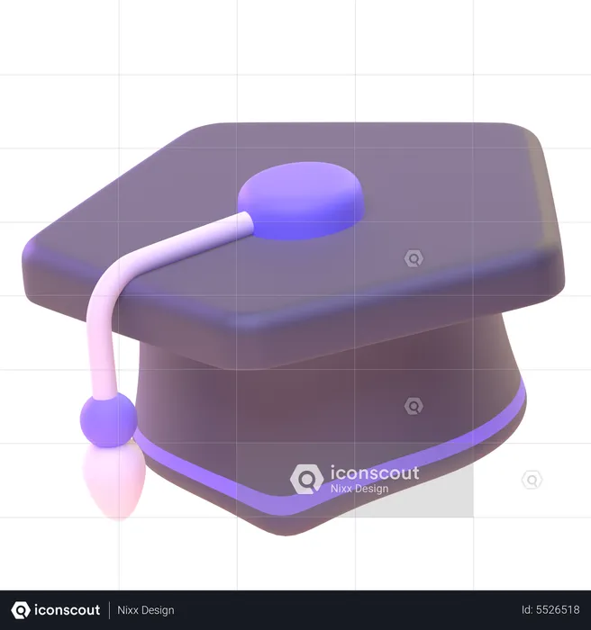 Graduation Hat  3D Icon