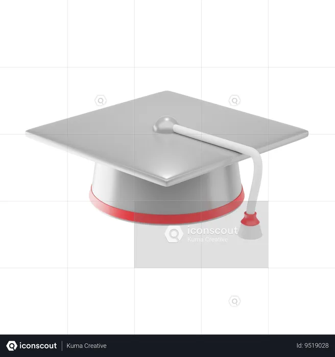 Graduation Hat  3D Icon