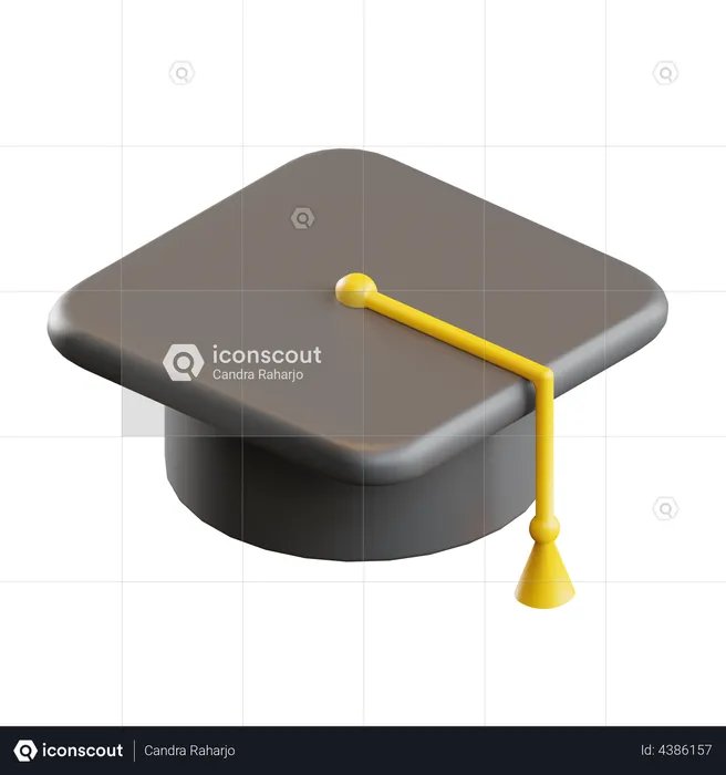 Graduation Hat  3D Illustration