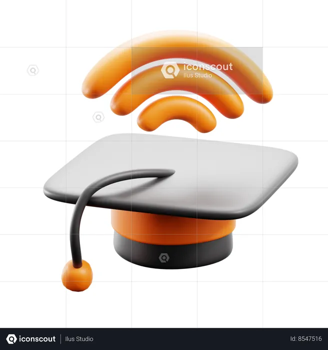 Graduation Podcast  3D Icon