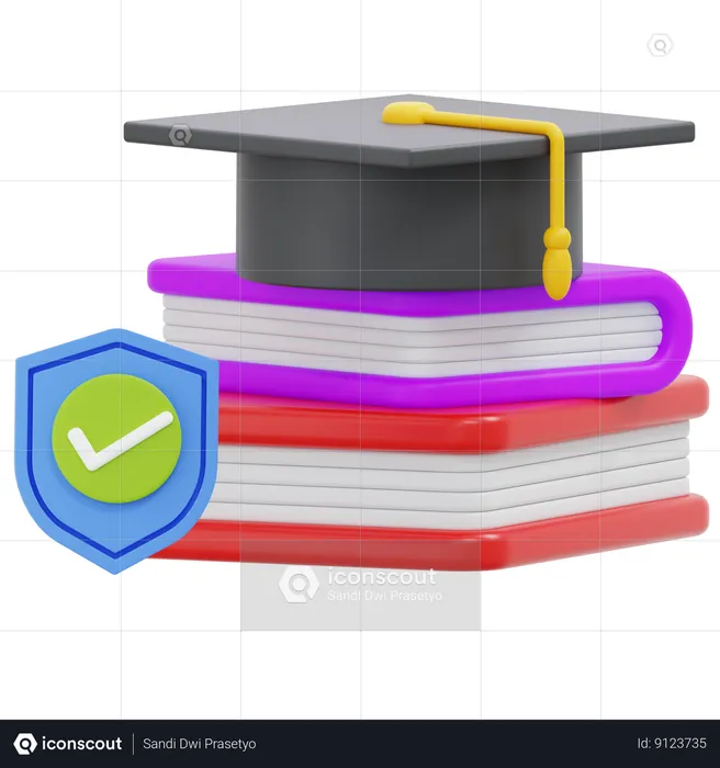 Graduation Protection  3D Icon