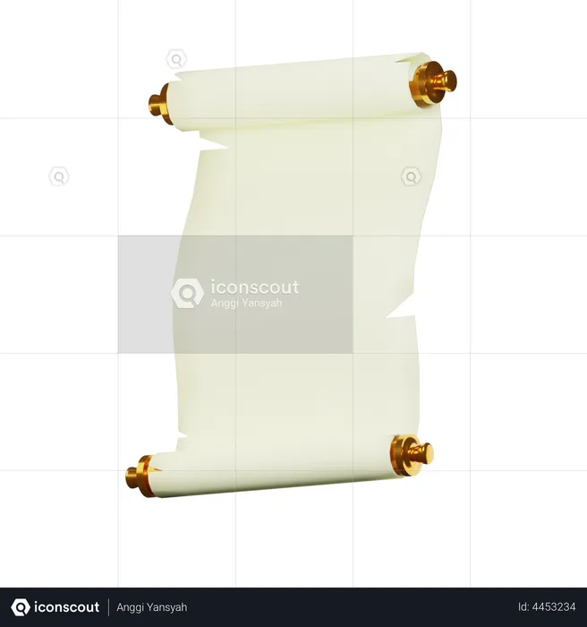 Graduation Scroll Certificate  3D Illustration