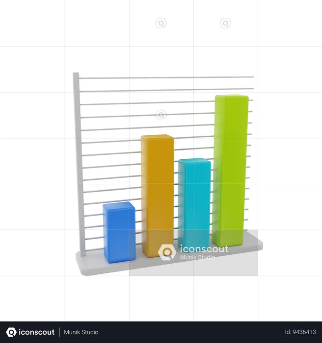 Gráfico analítico  3D Icon