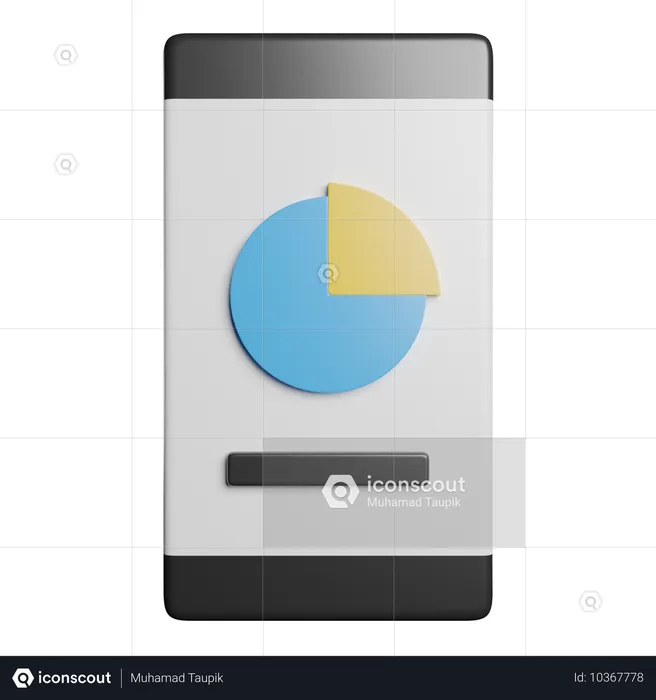 Gráfico circular  3D Icon