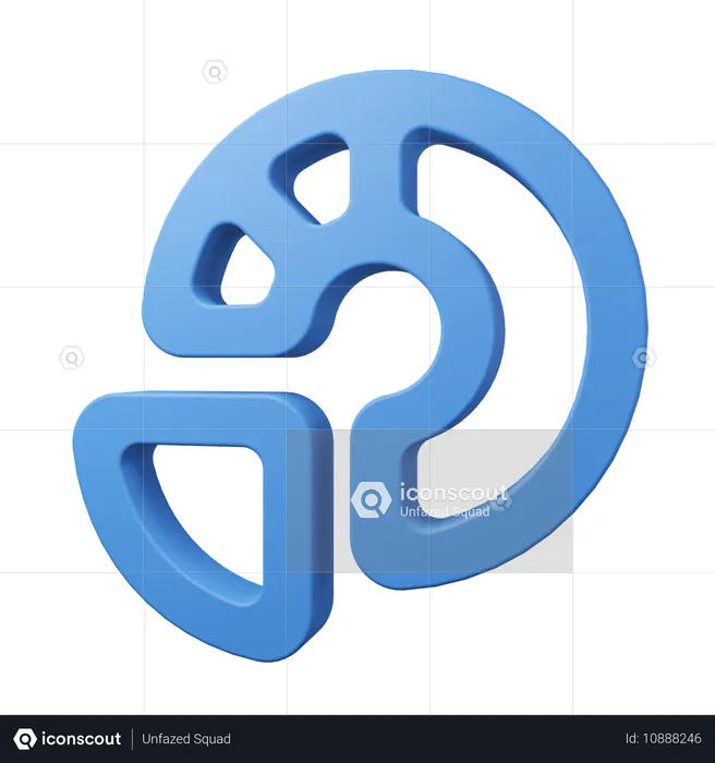 Gráfico circular  3D Icon