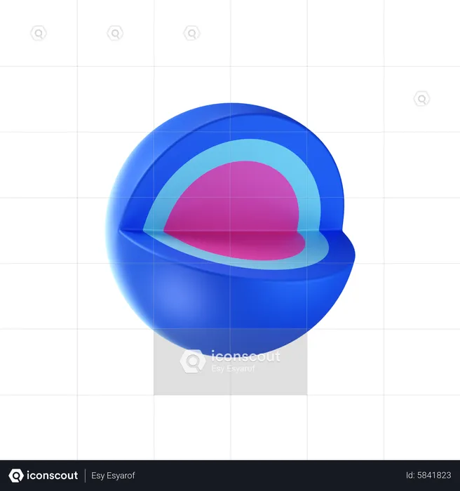 Gráfico circular  3D Icon