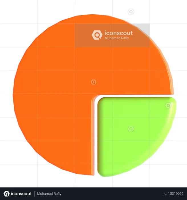 Gráfico circular de negocios  3D Icon