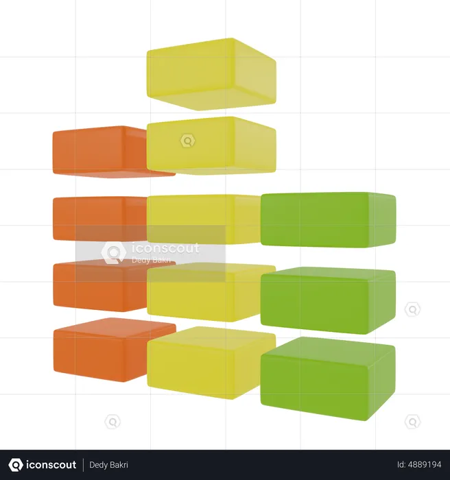 Gráfico de análise  3D Icon