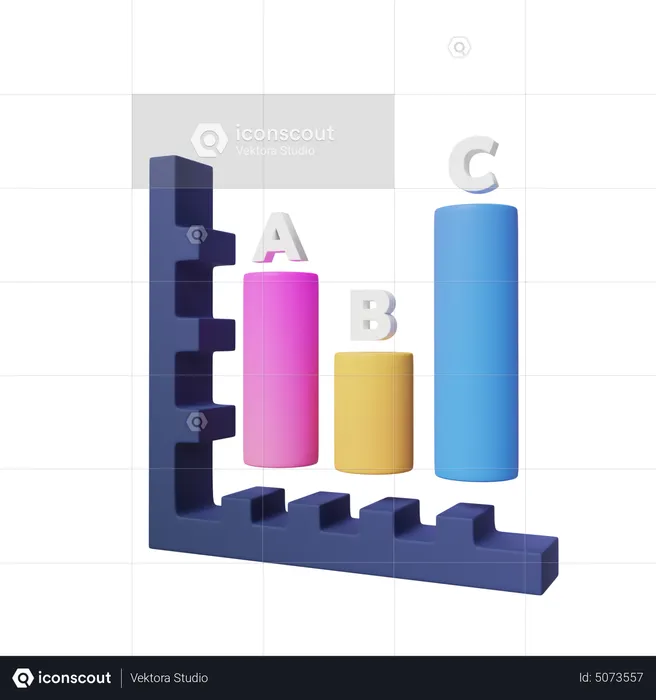 Gráfico de análise  3D Icon