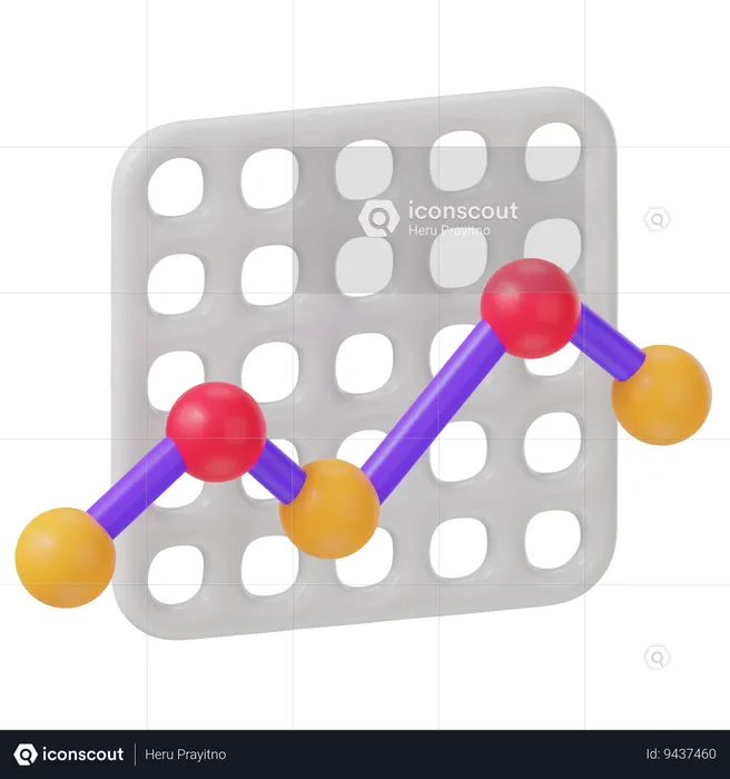 Gráfico de barras  3D Icon