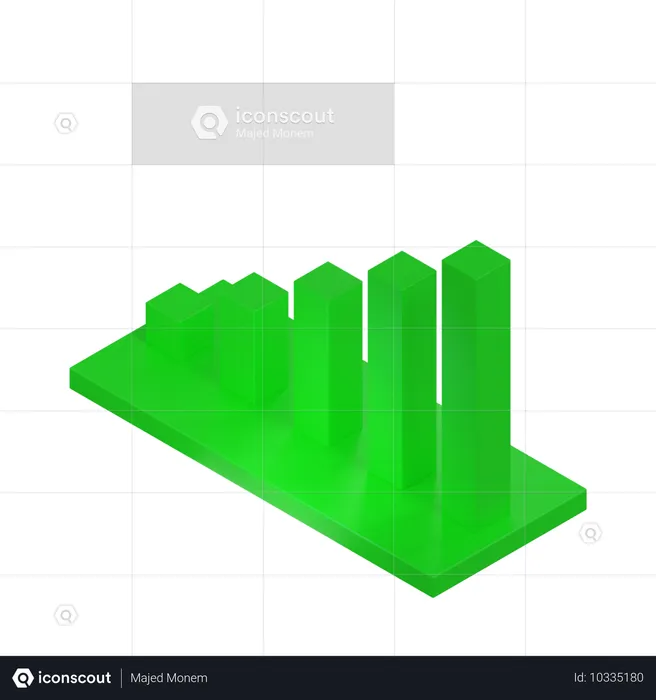 Gráfico de barras  3D Icon