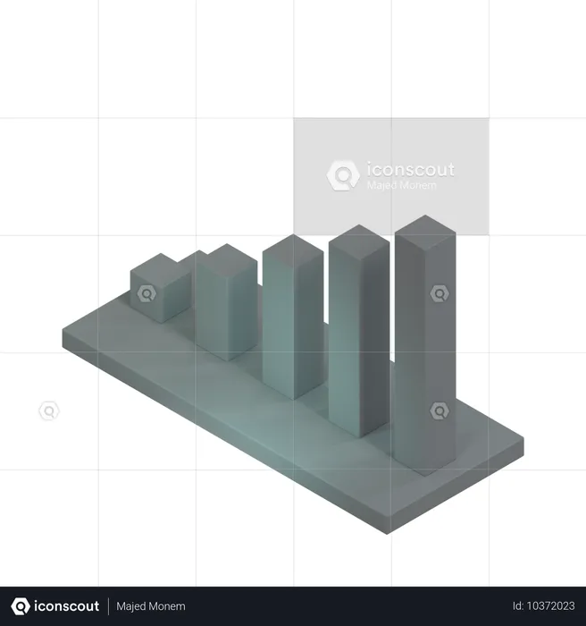 Gráfico de barras  3D Icon