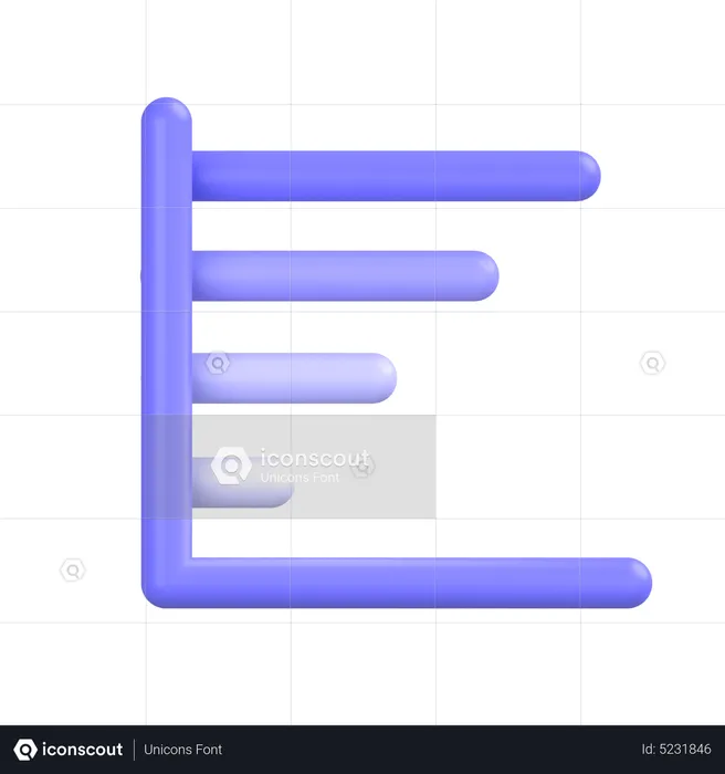 Gráfico de barras  3D Icon
