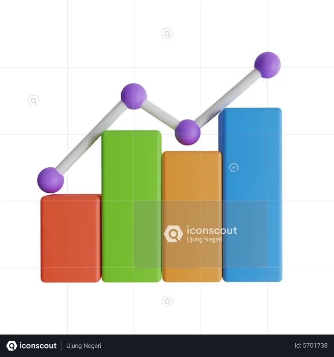 Tabla de crecimiento de líneas  3D Icon