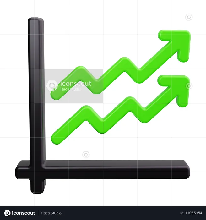 Gráfico de dispersão  3D Icon