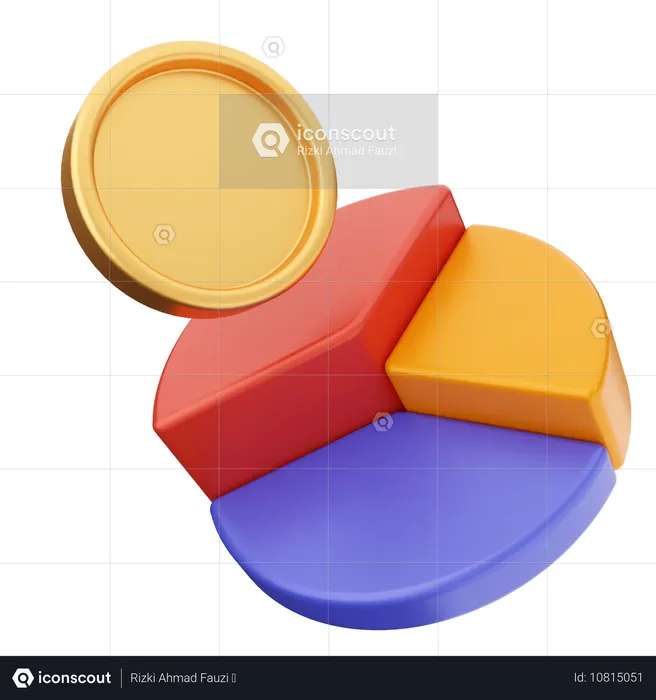 Gráfico de negociação  3D Icon