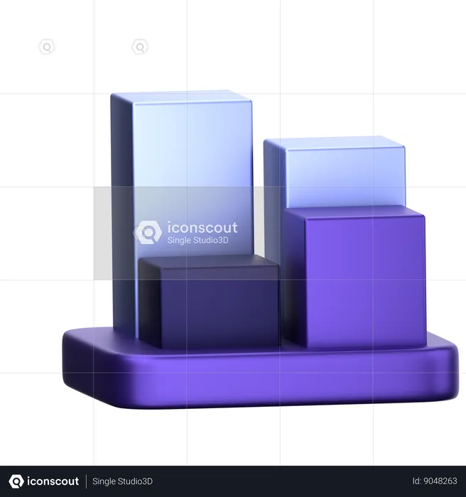 Gráfico de negocios  3D Icon