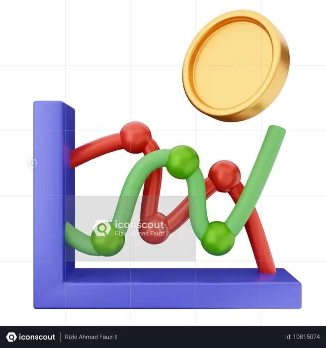 Gráfico comercial  3D Icon