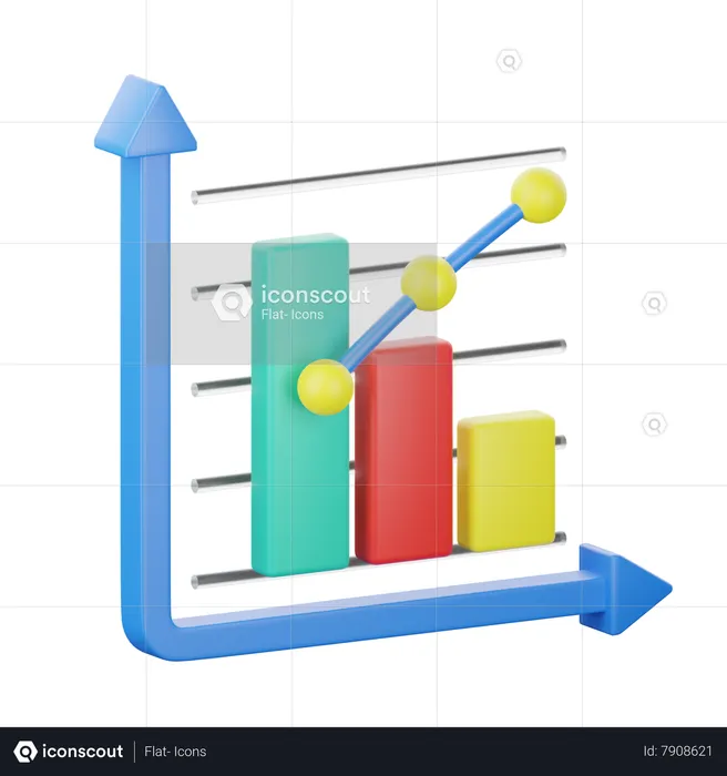 Diagrama de pareto  3D Icon