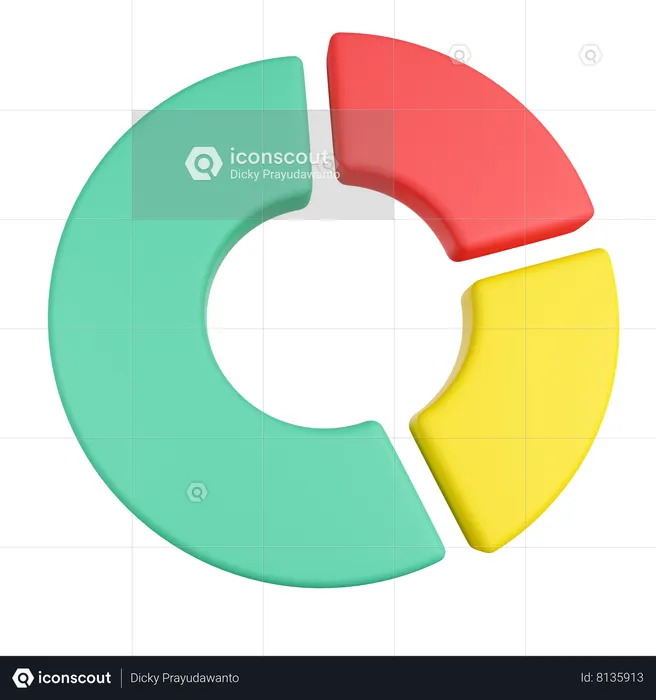 Gráfico de pizza  3D Icon