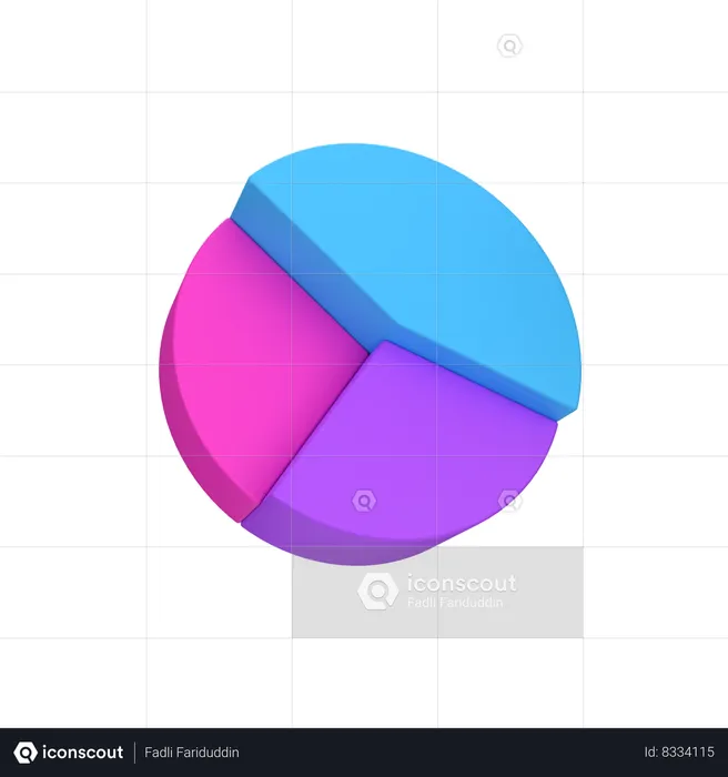 Gráfico de pizza  3D Icon