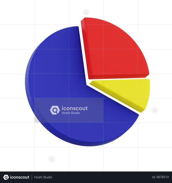 Gráfico de pizza  3D Icon