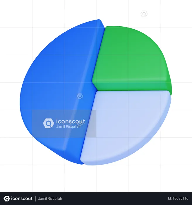 Gráfico de pizza  3D Icon