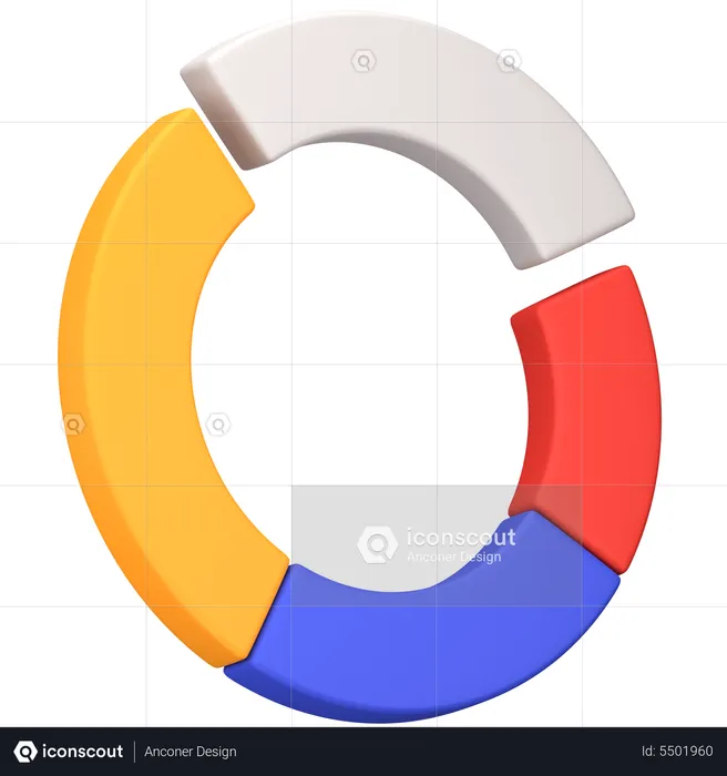 Gráfico de pizza  3D Icon