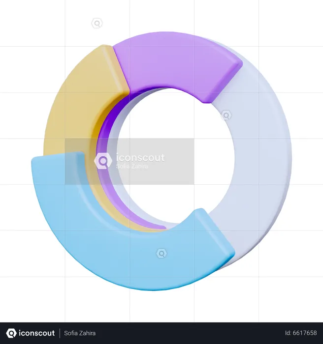Gráfico de pizza  3D Icon