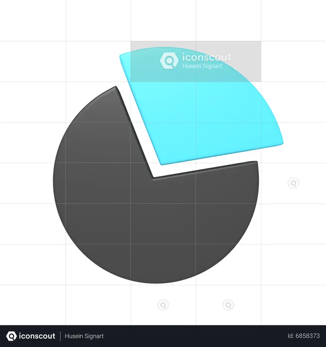 Gráfico de pizza  3D Icon