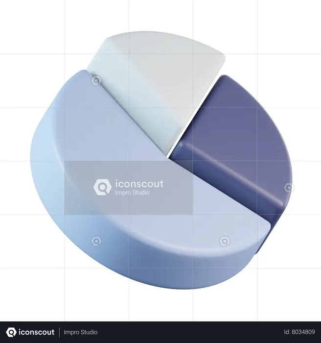 Gráfico de pizza  3D Icon