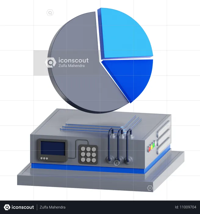 Gráfico de pizza  3D Icon