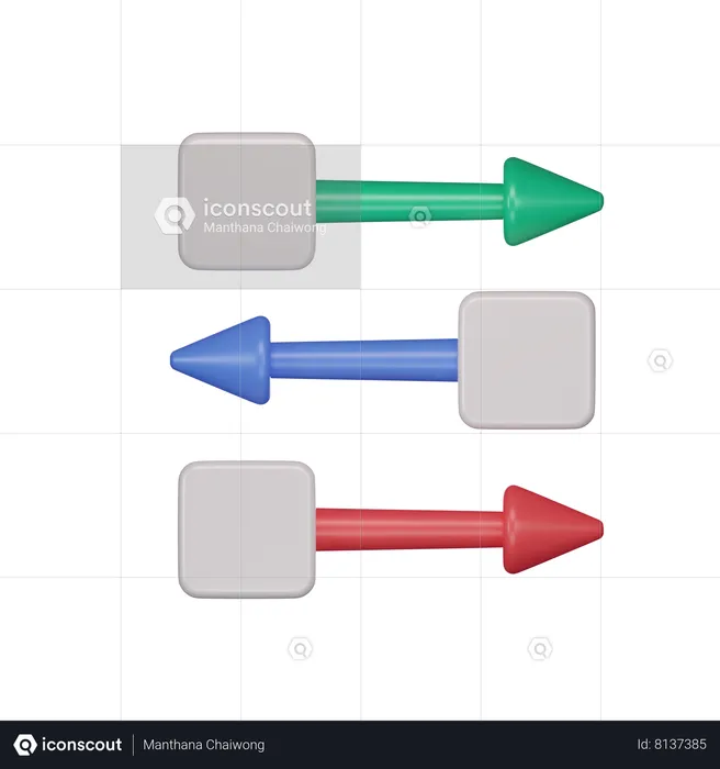 Gráfico de documentos  3D Icon