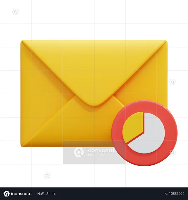 Grafik E-Mail  3D Icon