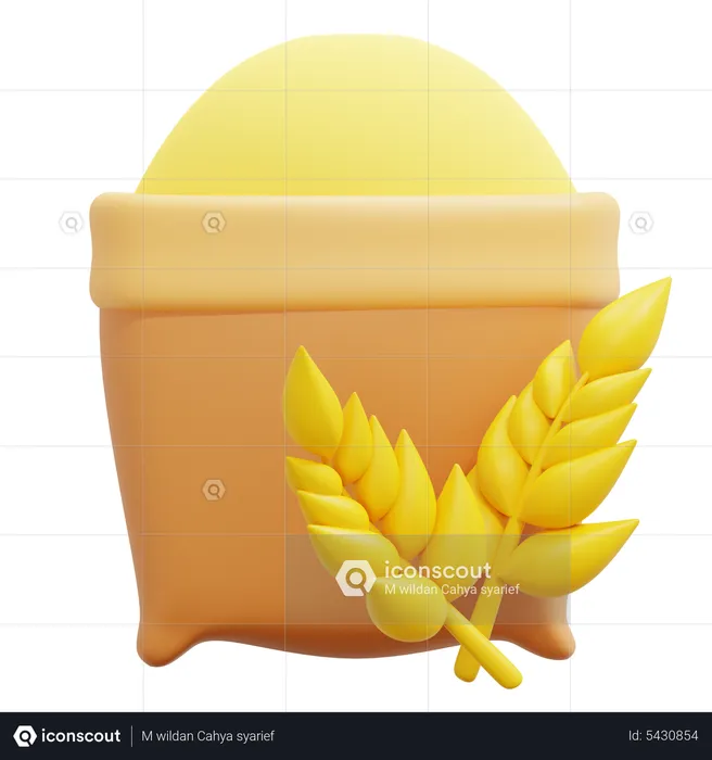 Grain  3D Icon