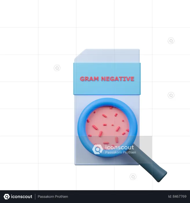 Gram négatif  3D Icon