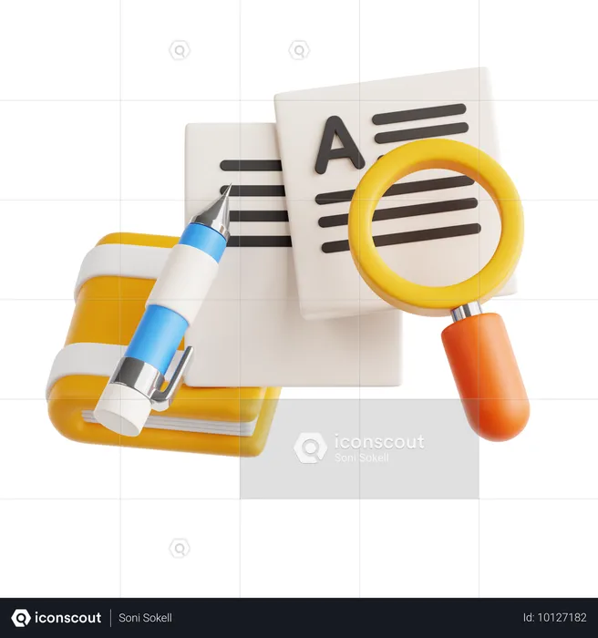 Grammaire  3D Icon