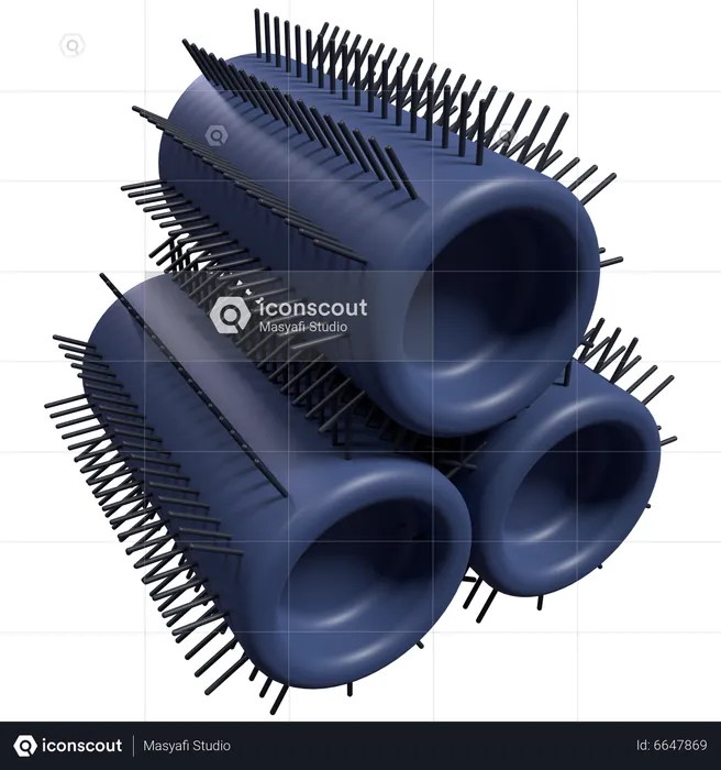 Grampos de cabelo  3D Icon