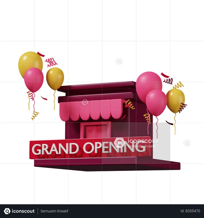 Grand Opening  3D Icon