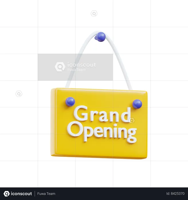 Grand Opening  3D Icon