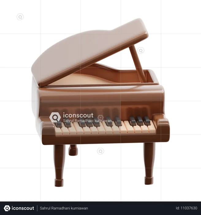 Grand piano  3D Icon