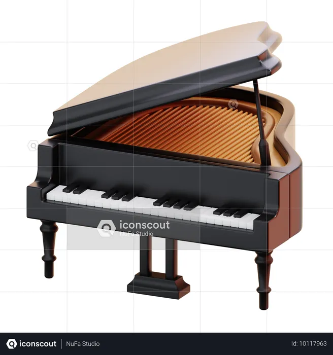 GRAND PIANO  3D Icon