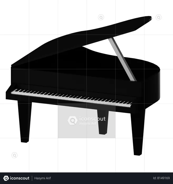 Grand Piano  3D Icon