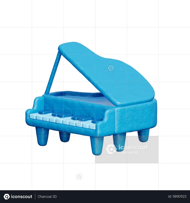 Grand Piano  3D Icon