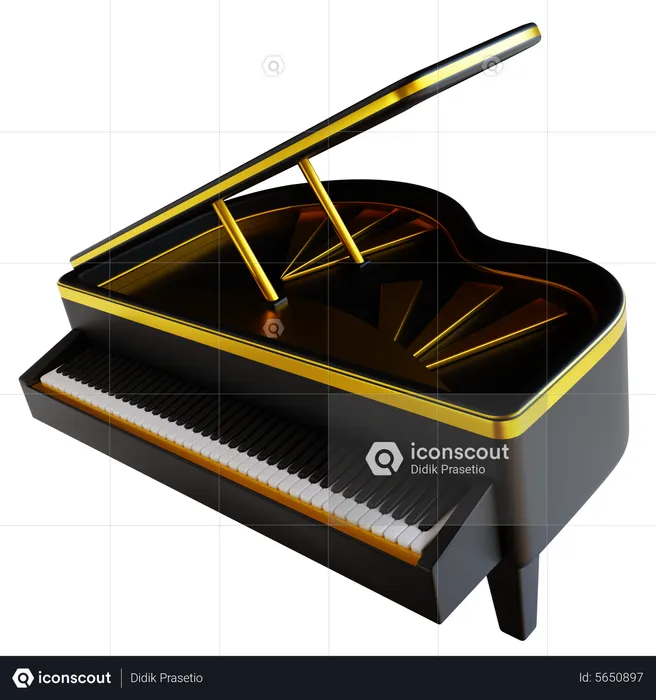 Grand Piano  3D Icon