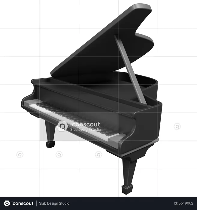 Grand Piano  3D Icon