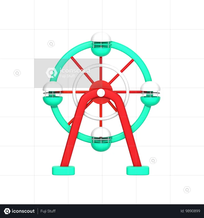 Grande roue  3D Icon